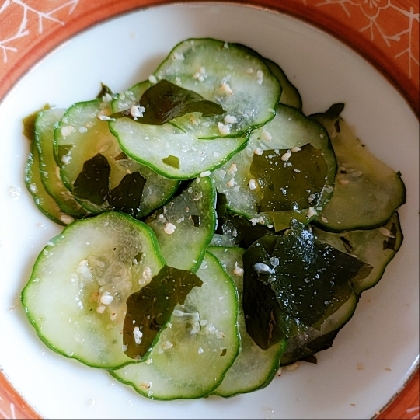 わかめと胡瓜のすり胡麻酢の物