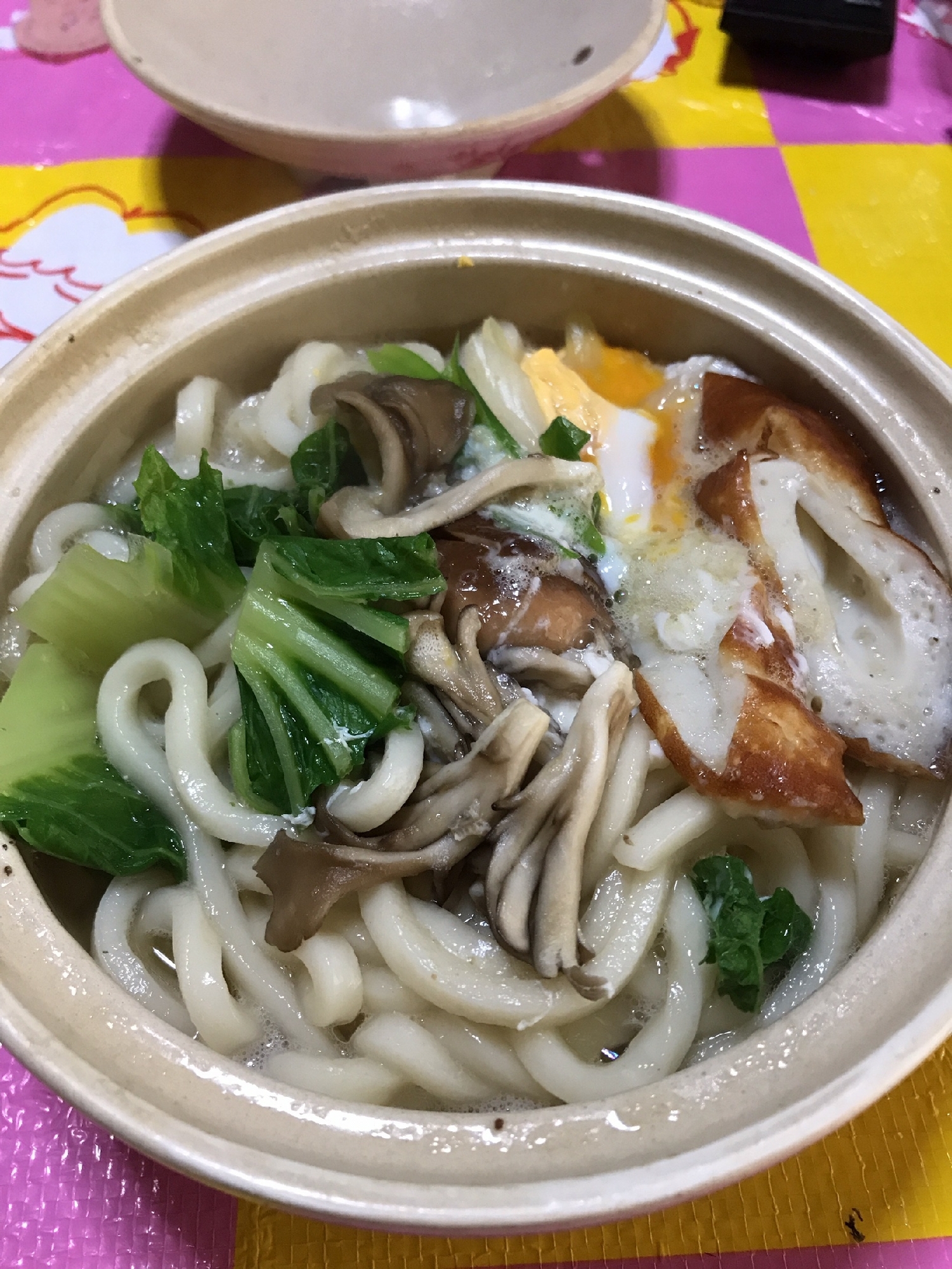 ヘルシー鍋焼きうどん