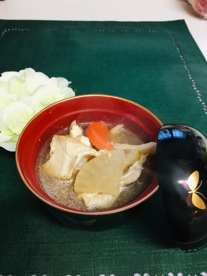 里芋と根菜のお味噌汁