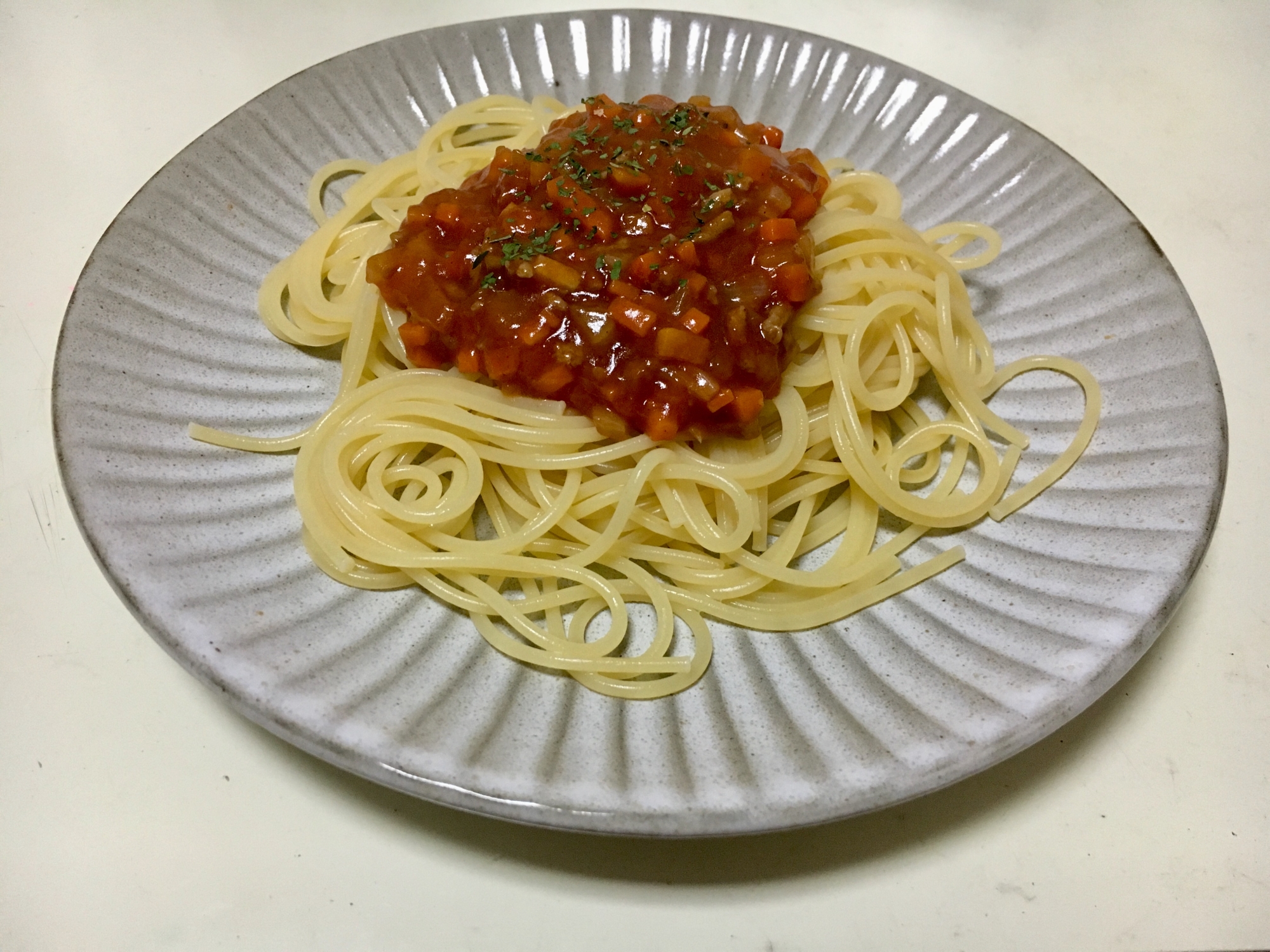 ミートソースパスタ