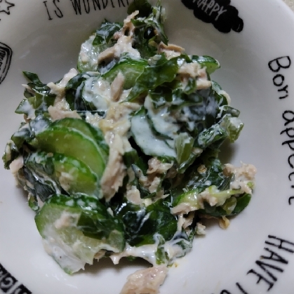 ツナきゅうりワカメのマヨ和え♪