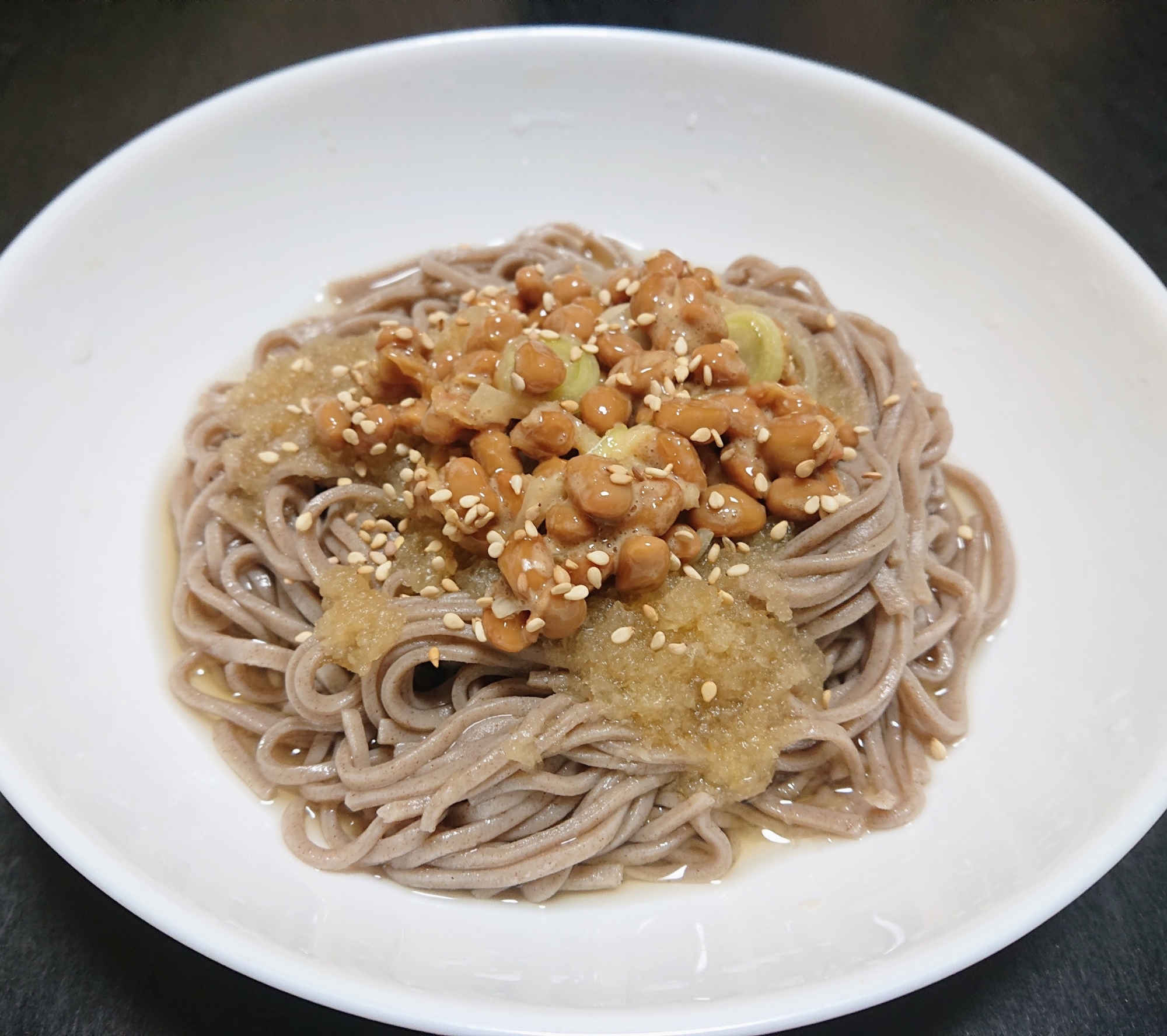 おろし納豆蕎麦