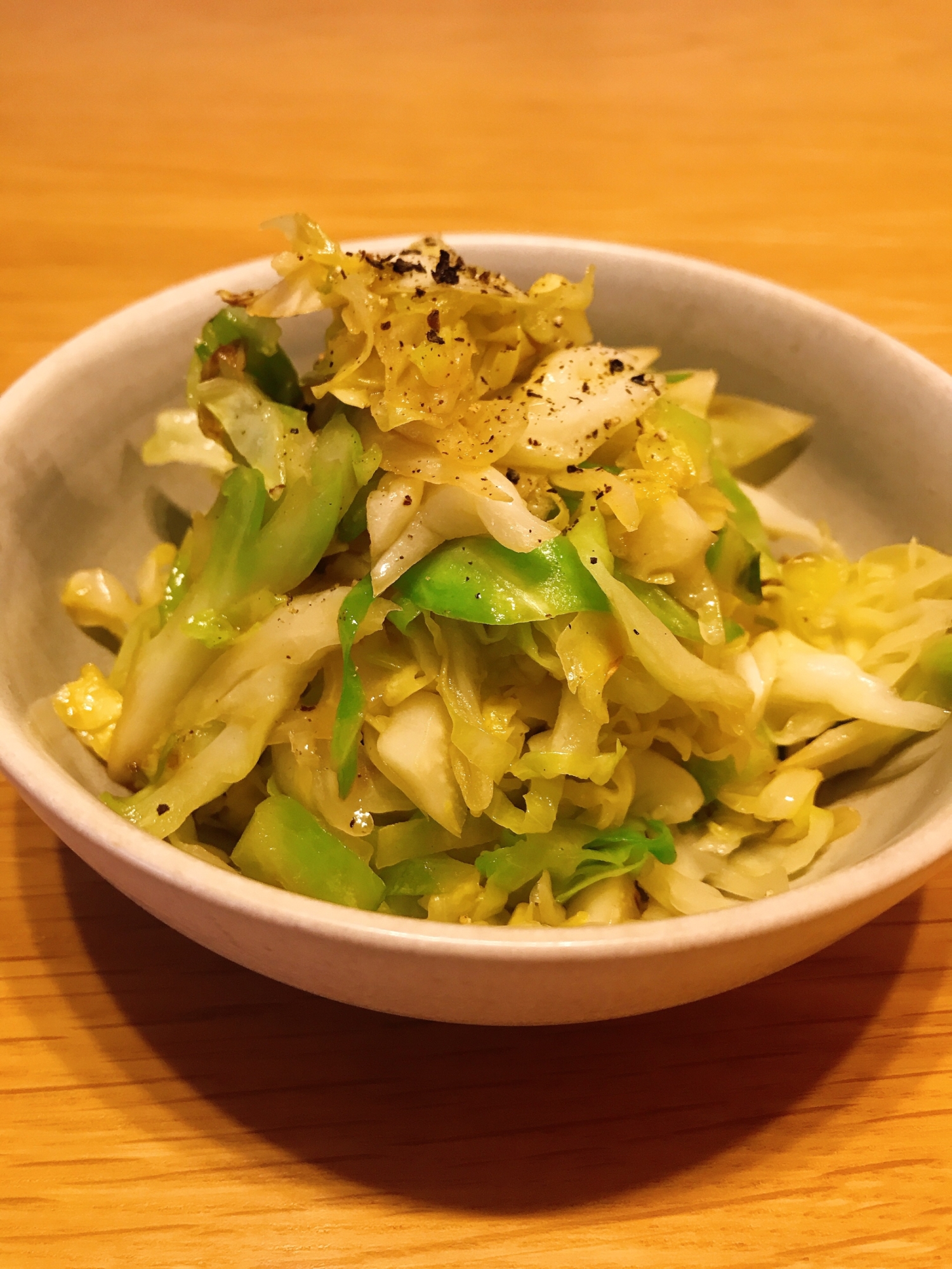 キャベツの醤油炒め