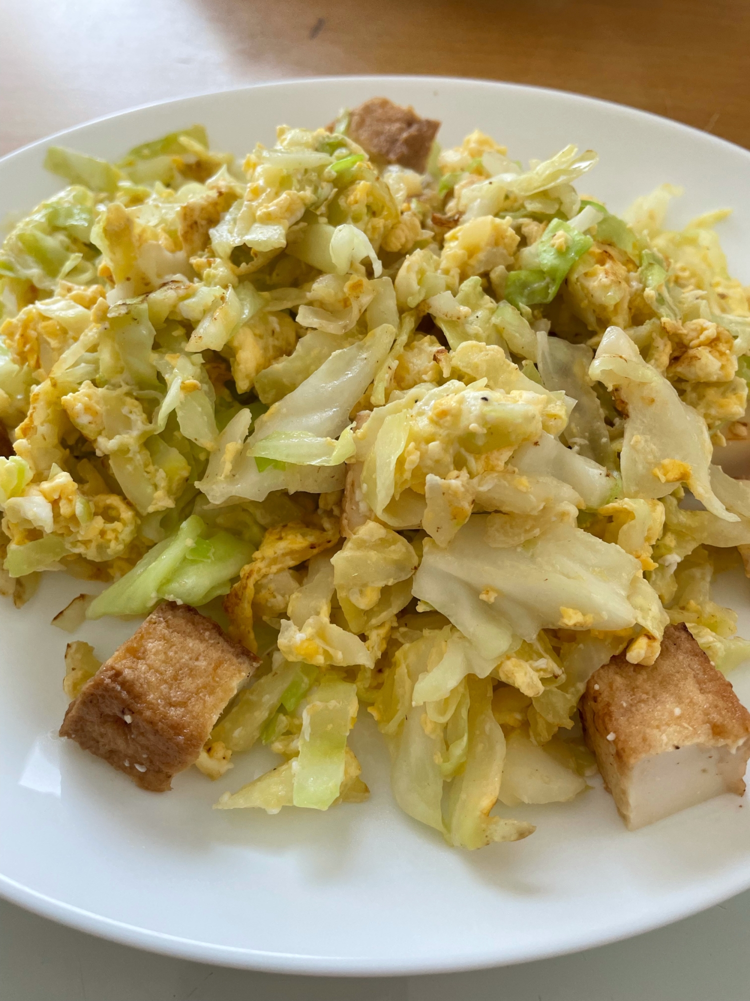 キャベツ卵炒め