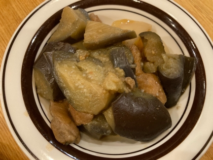 あぶら麩とナスの煮物