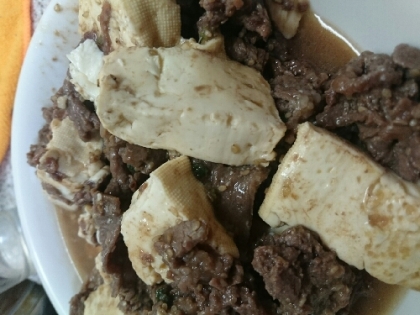 コストコのプルコギビーフで★肉豆腐