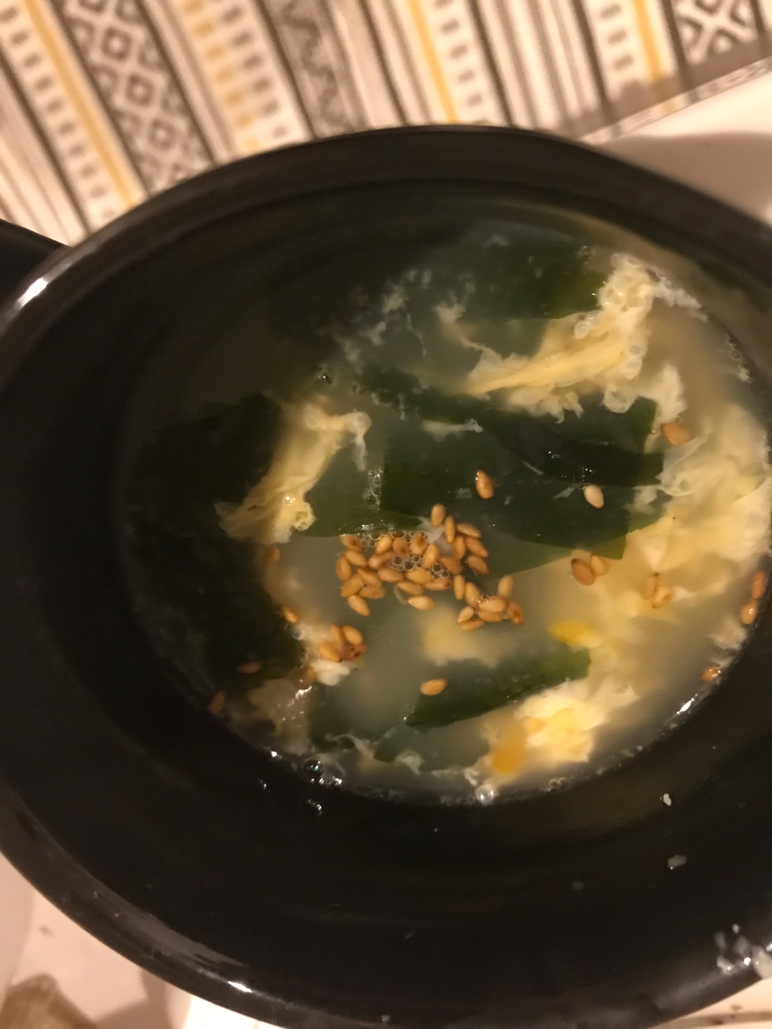 わかめと豆腐の卵スープ
