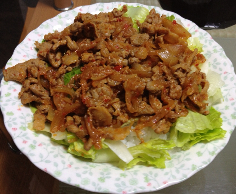 焼肉のたれでスタミナ丼