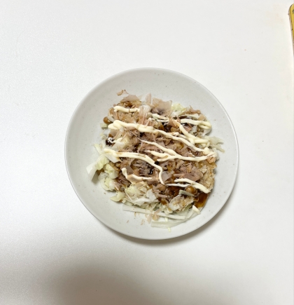 キャベツとにらのお好み焼き