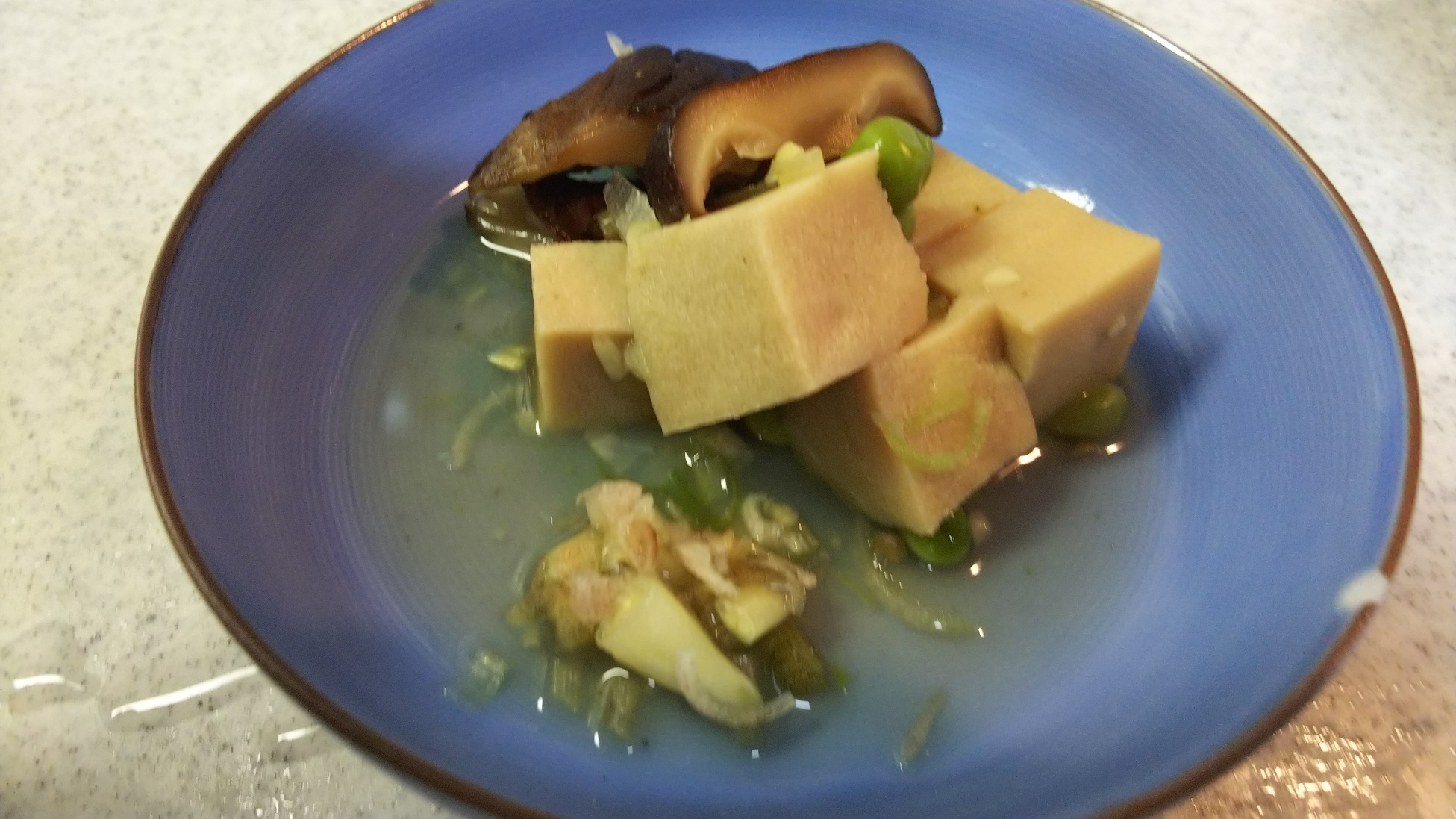 ミョウガ風味の高野豆腐
