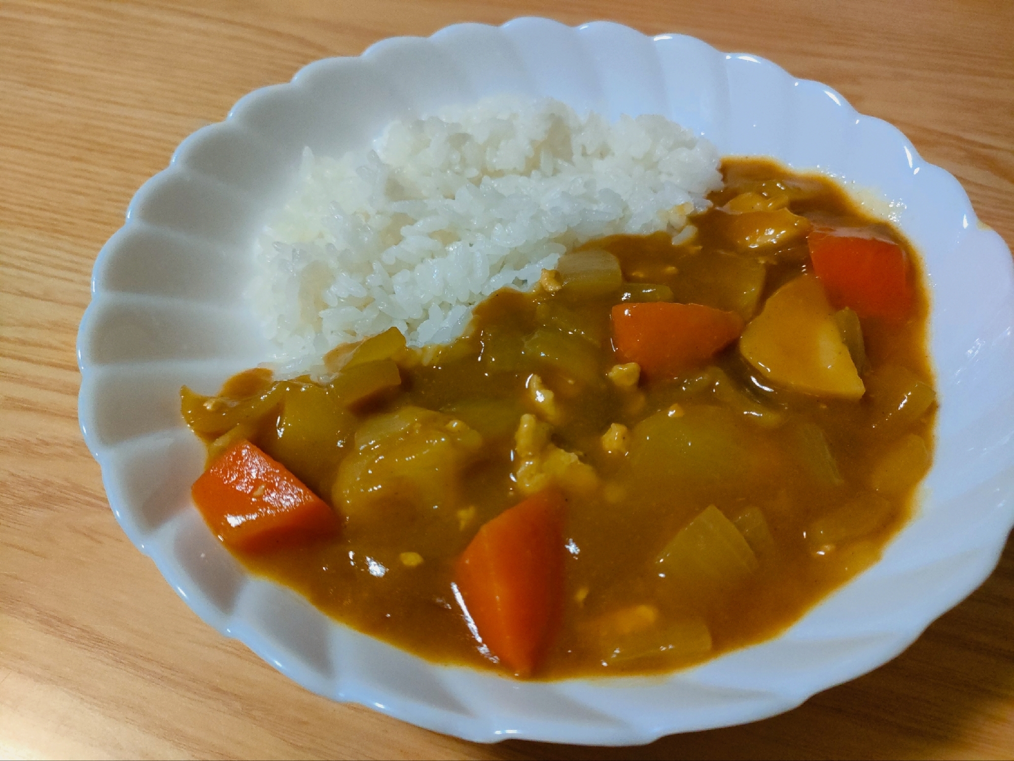 鶏ひき肉のカレー