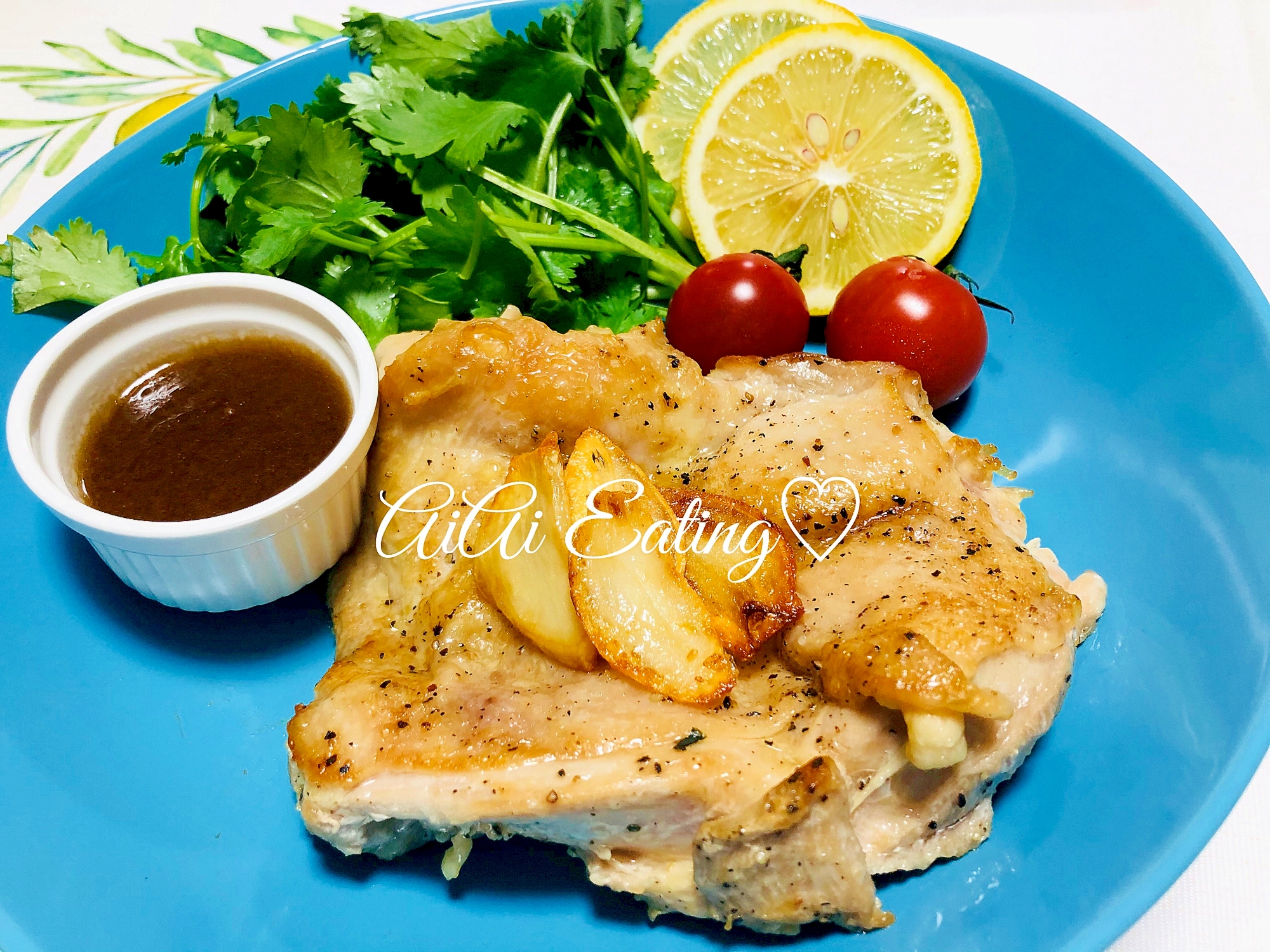 鶏もも肉ジューシー 簡単ガーリックチキンソテー レシピ 作り方 By あいあい 楽天レシピ