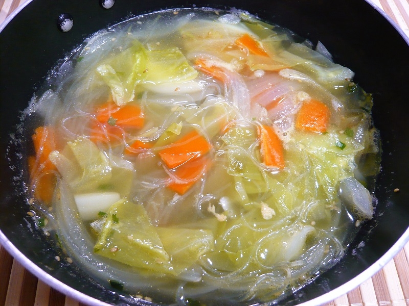 簡単、春雨スープ