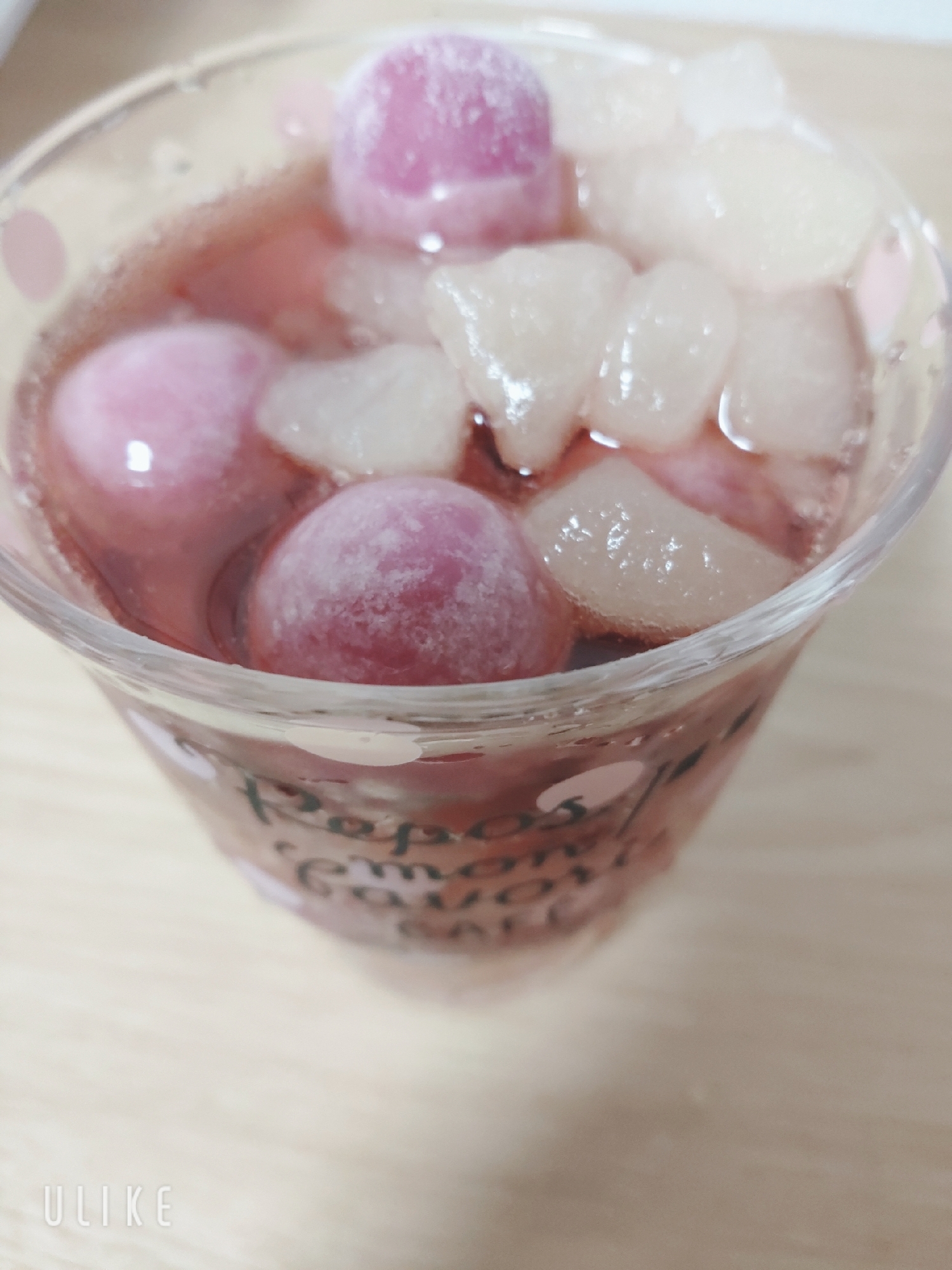 夏の夜の癒しの時間に♪ 時間差グレープソーダ