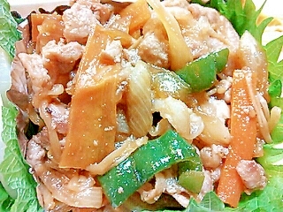 お弁当に簡単 焼肉のタレで肉野菜炒め レシピ 作り方 By Kuro 24 楽天レシピ