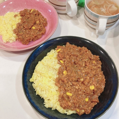 ルゥ１個で作る簡単ドライカレー