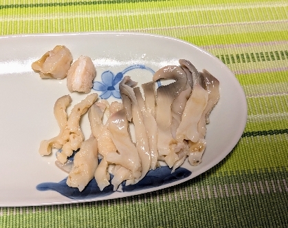 ホッキ貝のお刺身