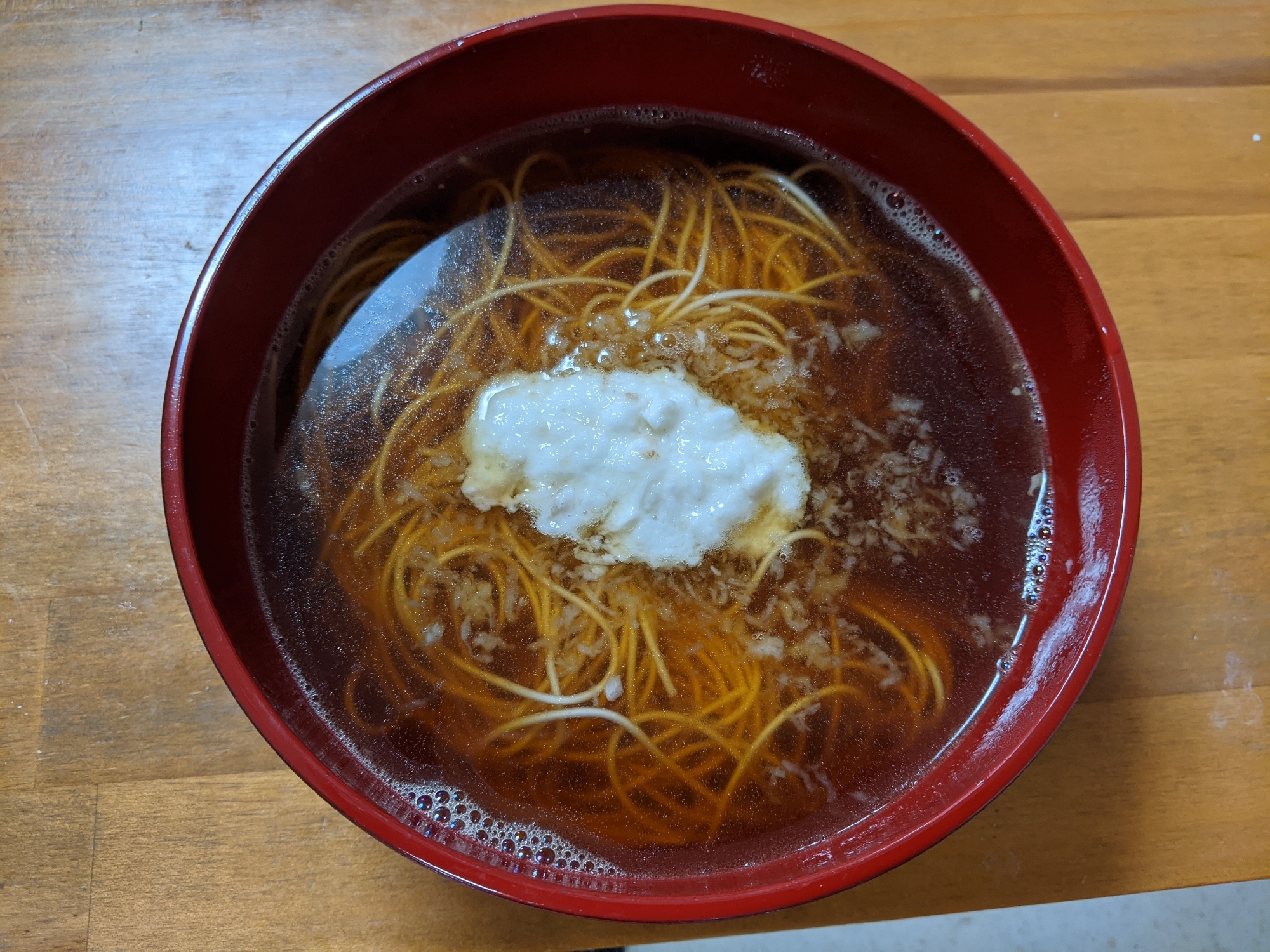 山かけあったか素麺