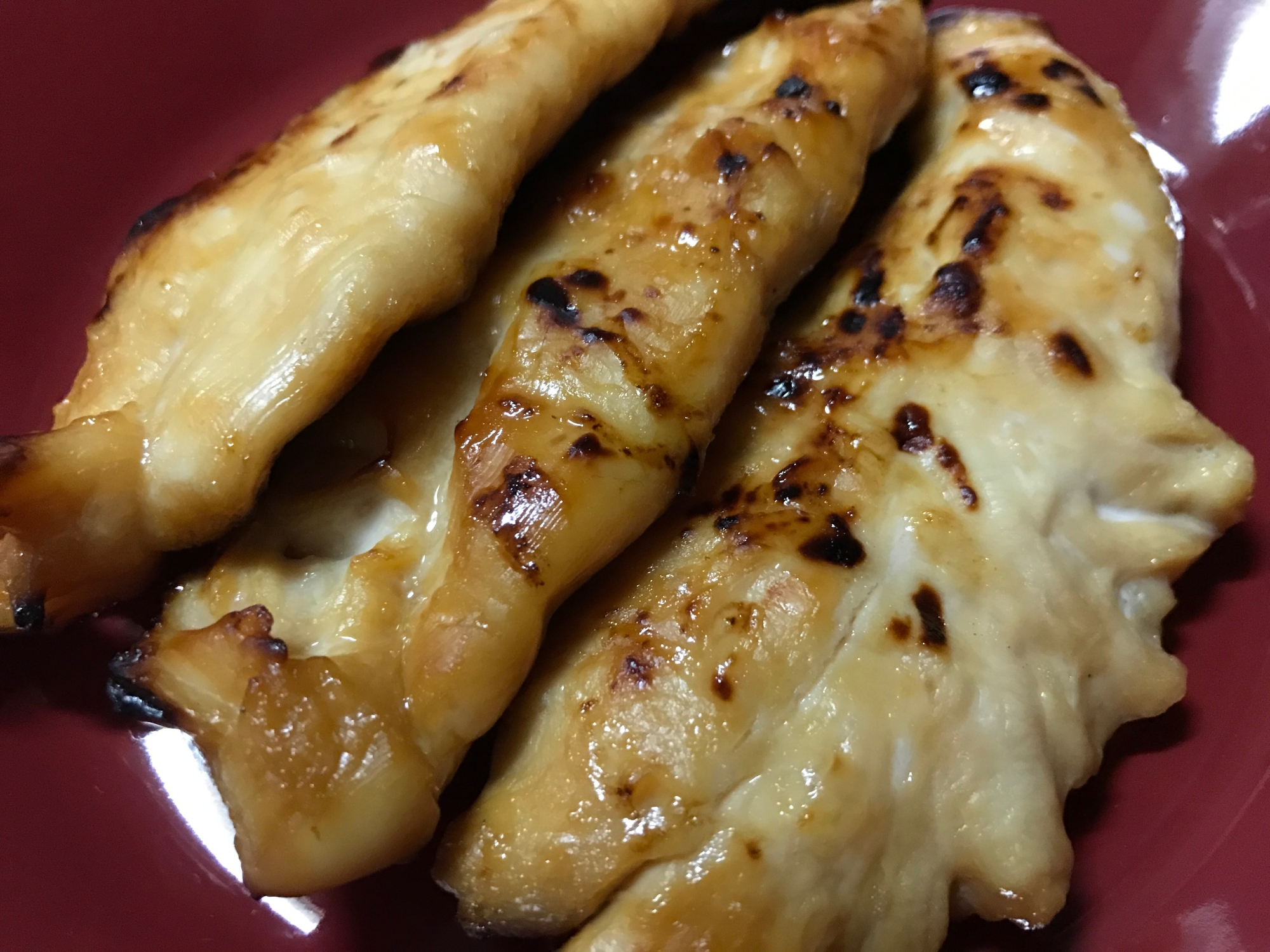 魚焼きグリルでささみのはちみつ醤油漬け焼き