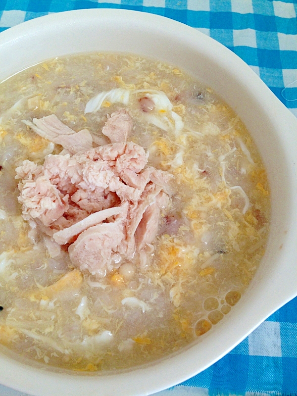 蒸しささみの卵粥 レシピ 作り方 By Thank You Good Bye 楽天レシピ