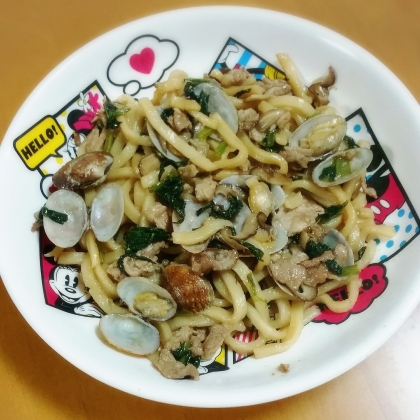 あさりの焼うどん