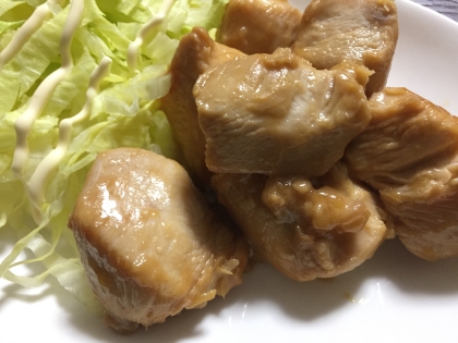 鶏胸肉で！めんつゆマヨ照り焼き♡