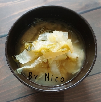 玉ねぎ＆キャベツの味噌汁