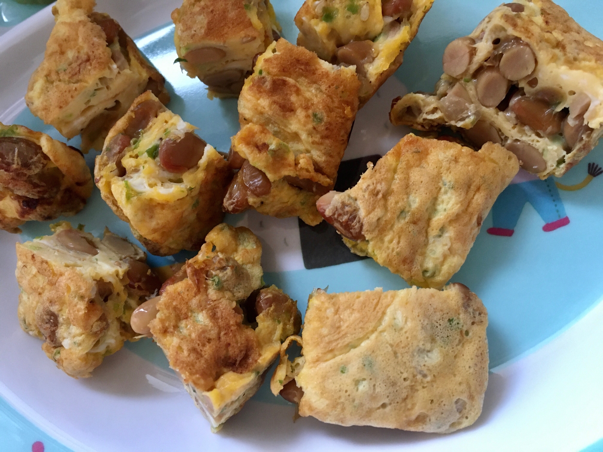 【幼児食】納豆入り卵焼き★