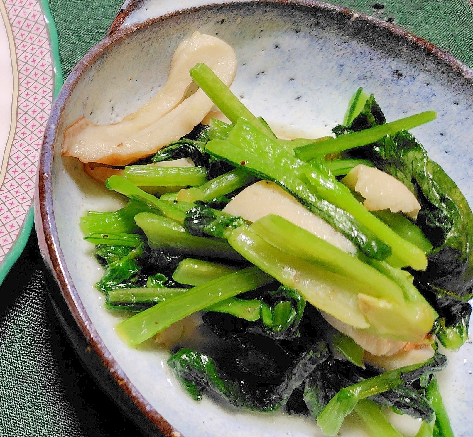 5分で！小松菜とちくわの塩炒め