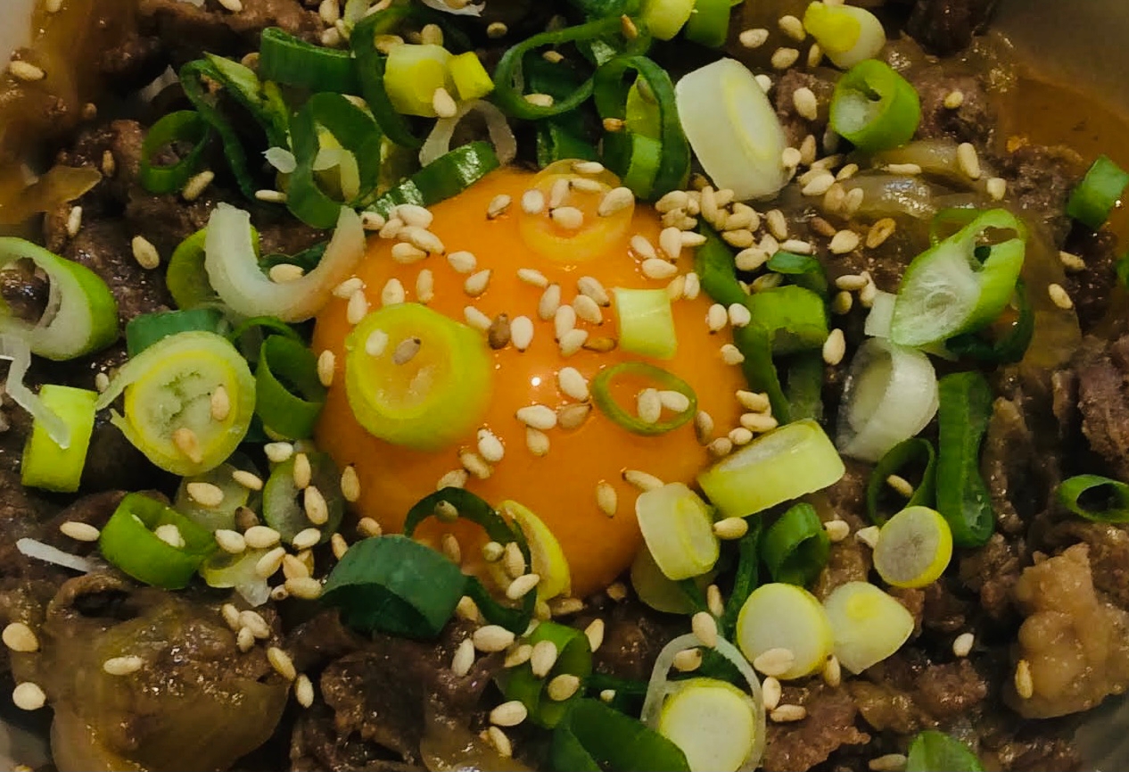 圧力鍋で汁だくネギ牛丼⭐️