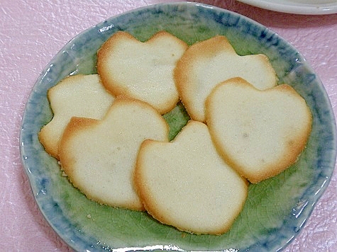 サクサク薄焼きクッキー☆　桜の花びらラングドシャ