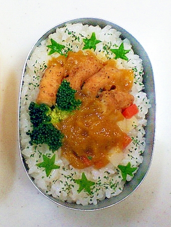 幼稚園弁当<保温>対策㉘…カレーライス弁当
