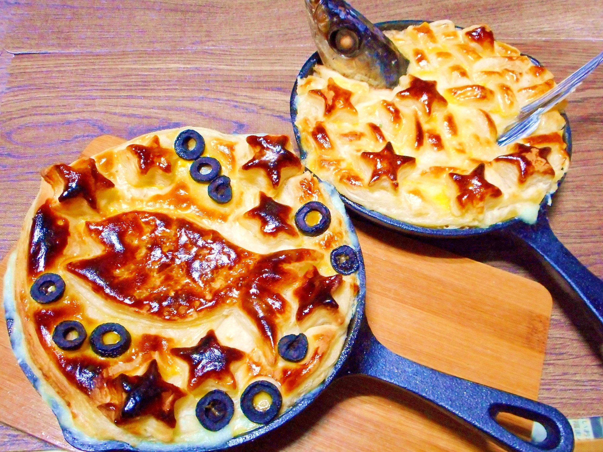 トビウオ 星を見上げるパイ レシピ 作り方 By ブルーボリジ 楽天レシピ トビウオ 星を見上げるパイ レシピ 作り方 By ブルーボリジ 楽天レシピ