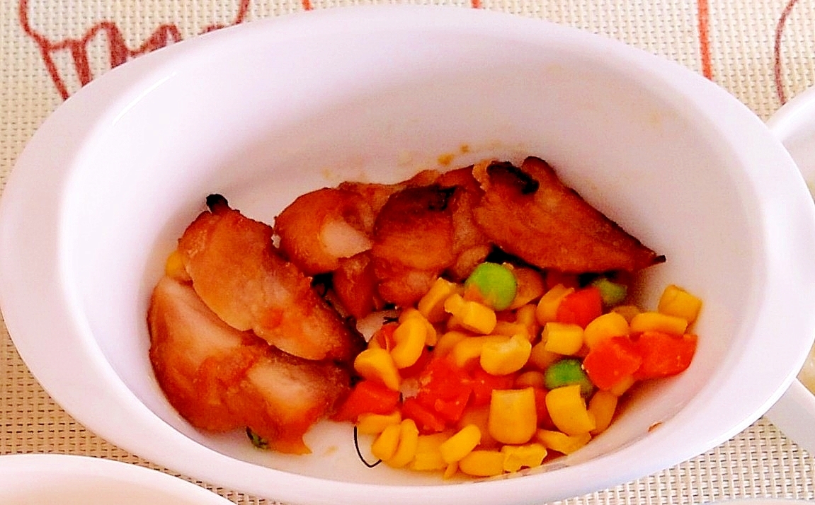 鶏肉のマーマレード焼き