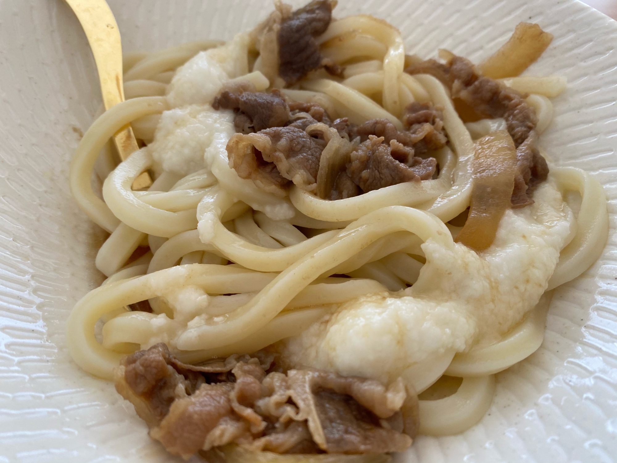 牛丼風とろろうどん