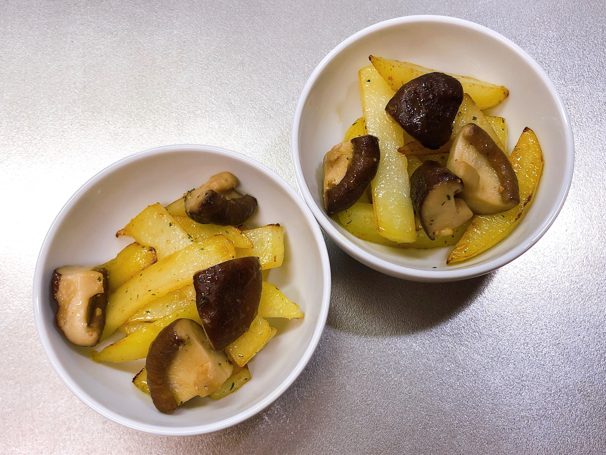 しいたけじゃがバター