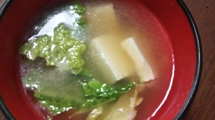 柔らかꕤ 白菜と豆腐の味噌汁✧˖°