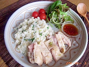 カオマンガイ風★炊き込み鶏飯