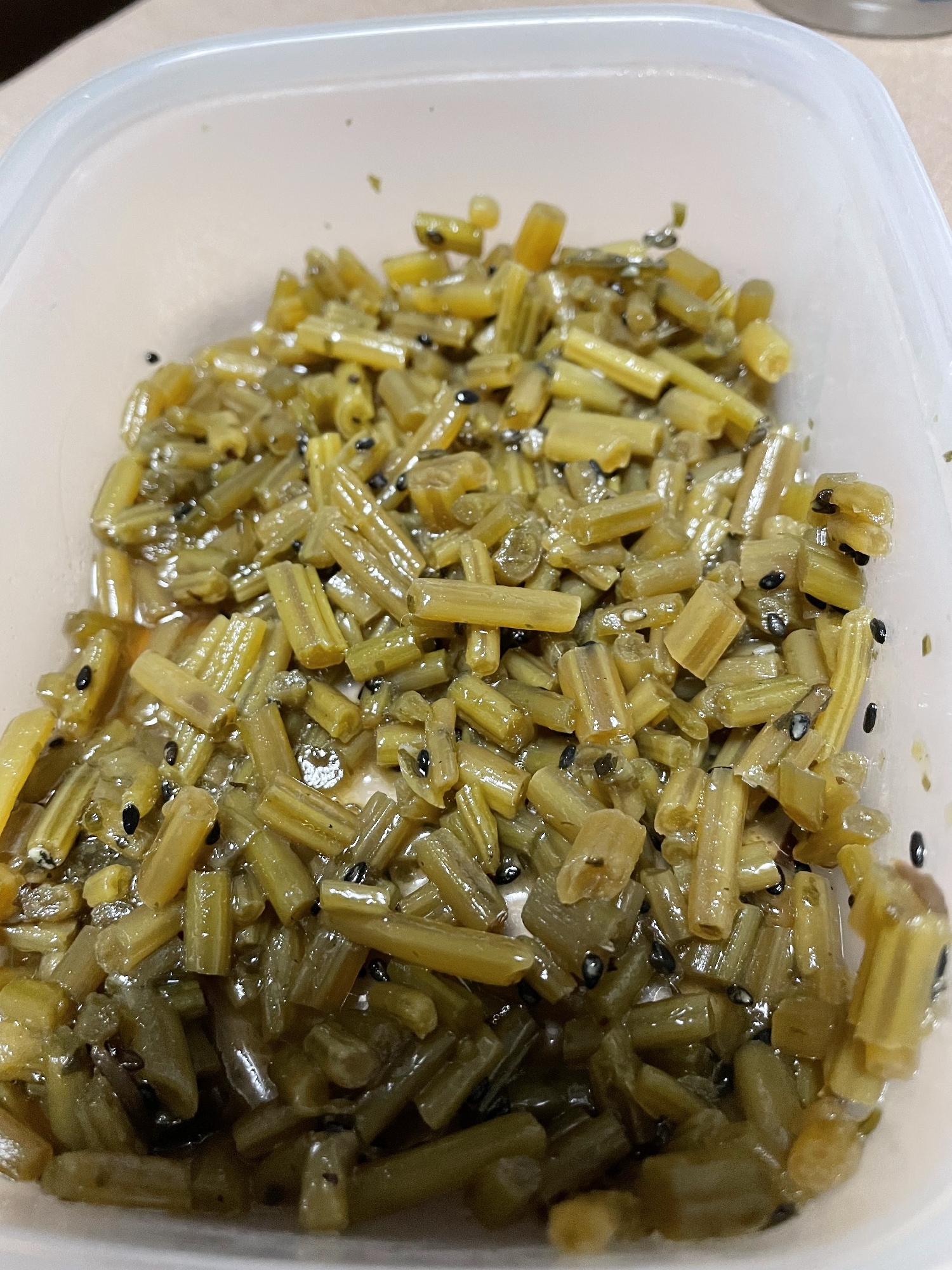 さつまいもの軸のごま 炒め