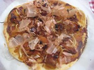 チーズ不要！！ＨＢで簡単★照り焼きチキンピザ♪