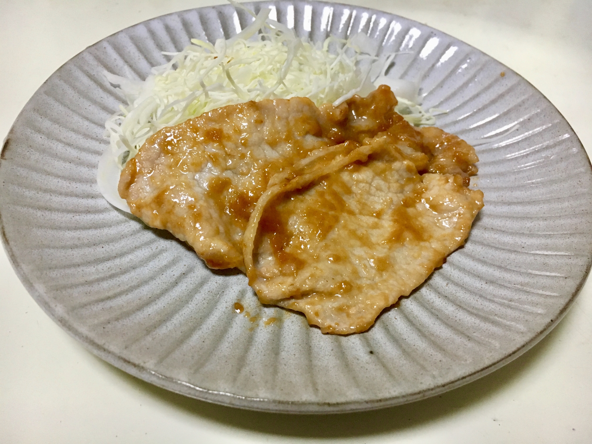 豚ロース肉の味噌焼き