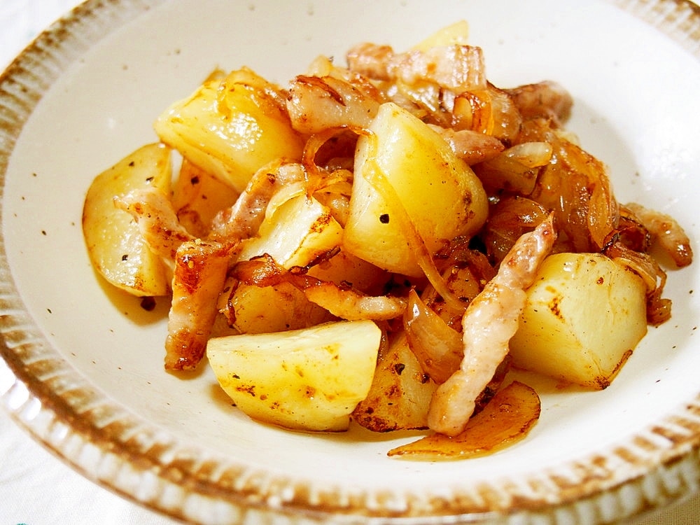 ジャーマンポテト 豚バラブロックでジャーマンポテト♪ レシピ・作り方 by 京