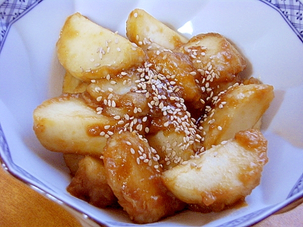 5分程度!茹でた里芋で❤甘辛煮♪(コチュジャン他)