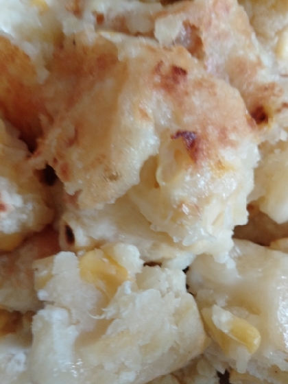 電子レンジで成型ポテト　＊チーズとコーンの芋餅風＊