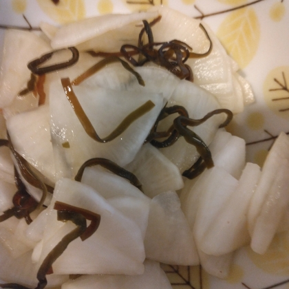 大根と塩昆布の即席漬け