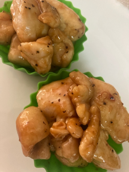 鶏むね肉のペッパー醤油焼き