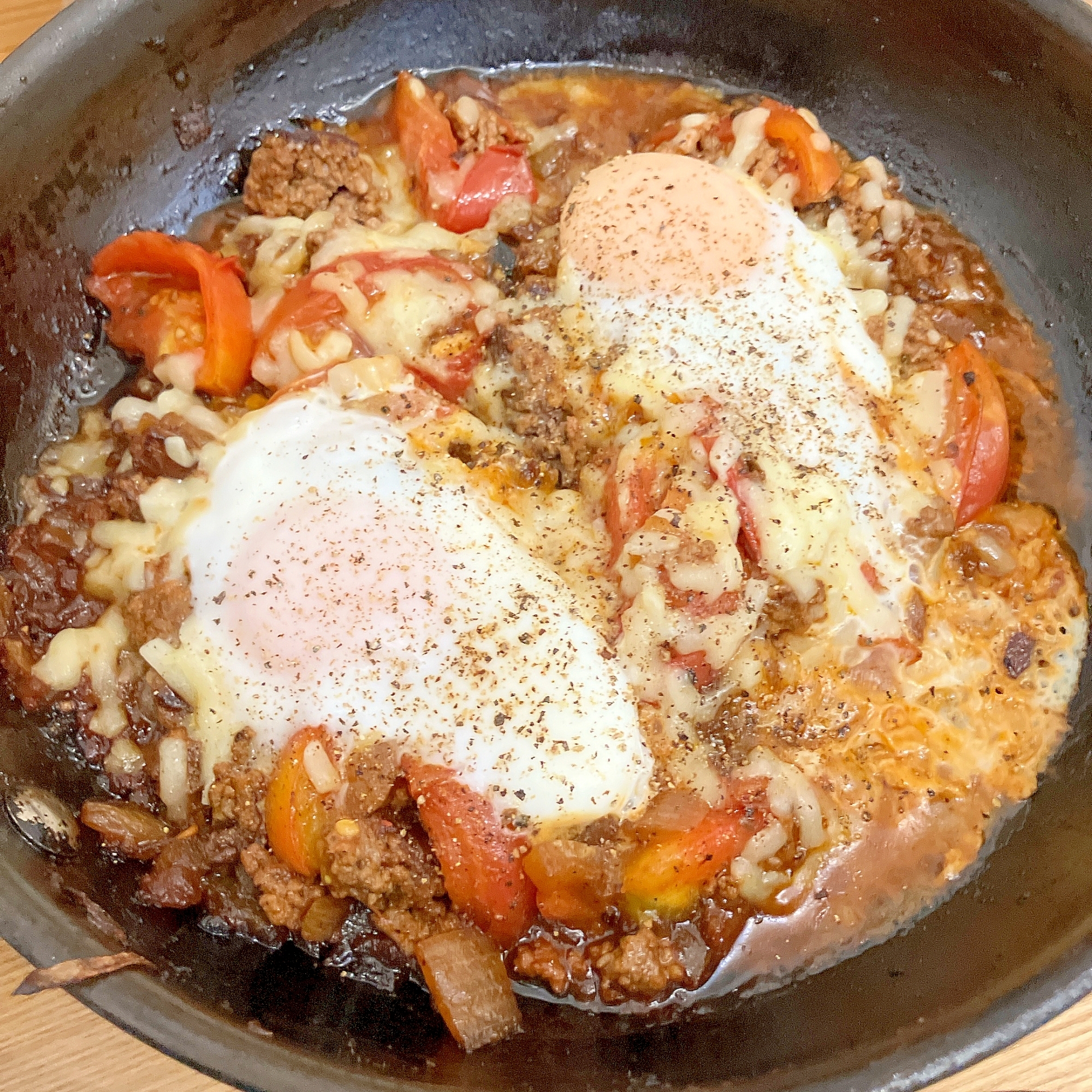 ハンバーグ風★トマトミートソース