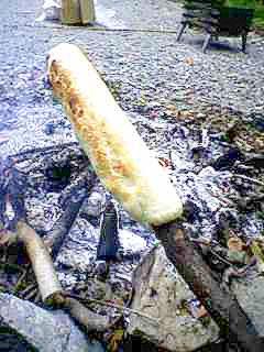 焚き火パン