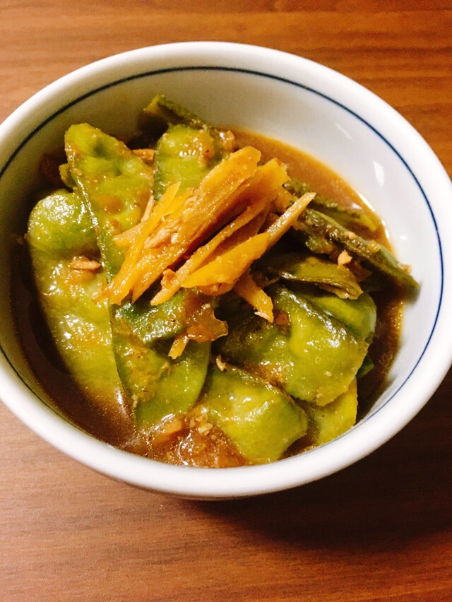 伝統野菜＊南京豆(藤豆)のくたくた煮