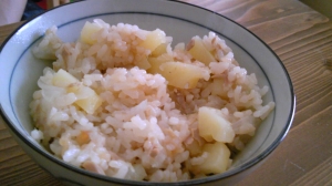 めんつゆで!じゃがいもとツナの炊き込みご飯